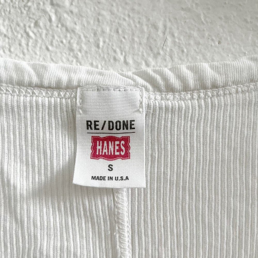 RE/DONE Hanes Ribbed Tank Size Small - Picture 6 of 6